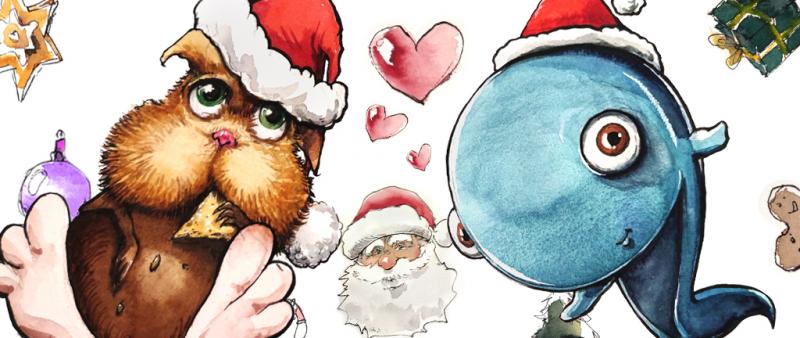 Kompaktworkshop: Weihnachtstiere sketchen 15:00-17:00 Uhr