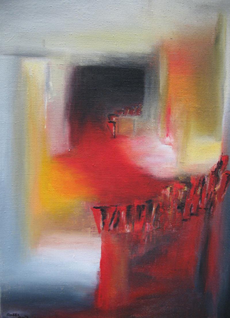 Bunte Verläufe - Abstrakte Formen in Acryl